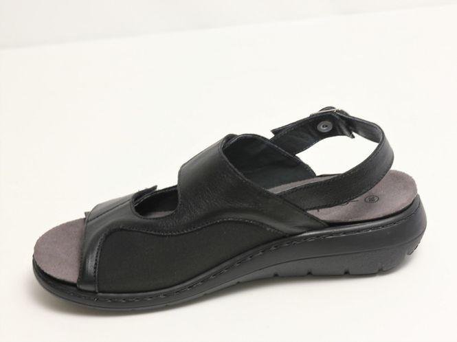 Huvudbild Embla Damsandal, elastisk insida, ergoflex, svart