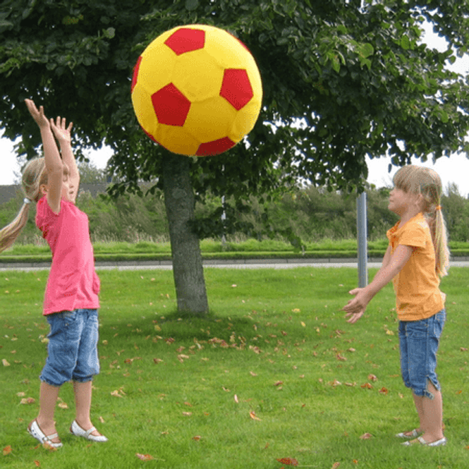 Huvudbild Tygboll röd/gul