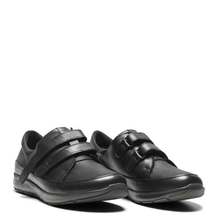 New Feet Sko med två kardborreband, svart